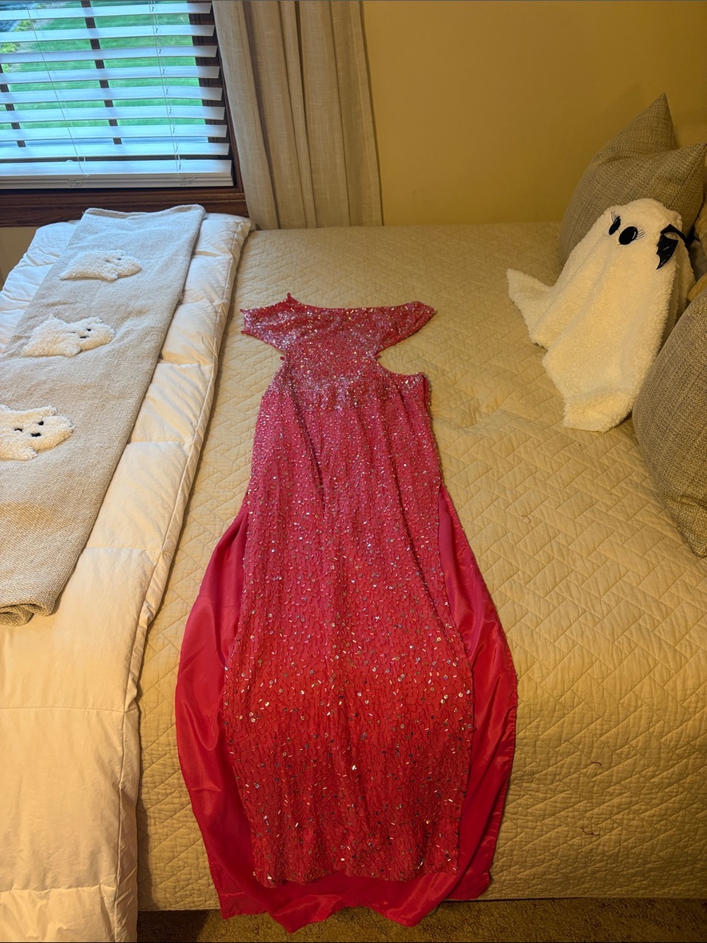 Panoply Hot Pink Sequin Formal Girls' Dress